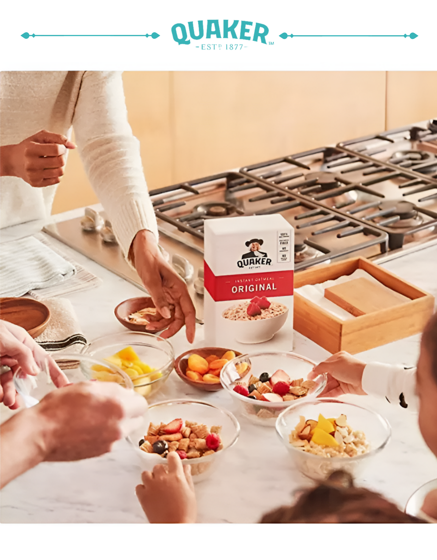 Quaker Instant Oatmeal Fruit & Cream, Variety Pack (40 pk.)