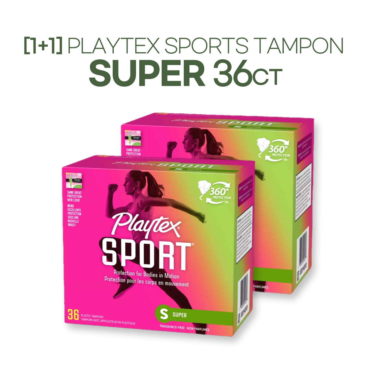 [1+1] Playtex Sports Tampon Super 36ct
