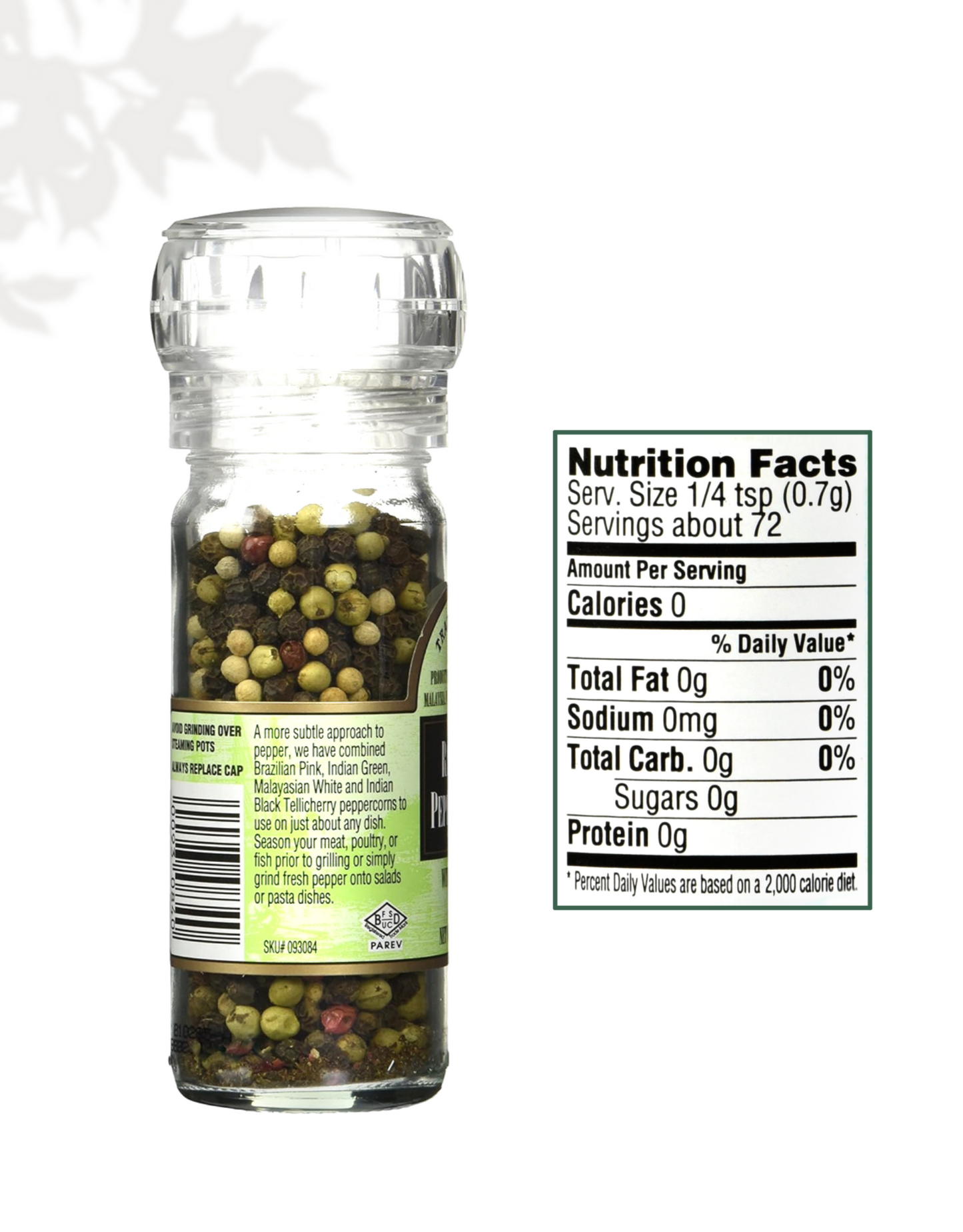 [1+1] Trader Joe's Rainbow Peppercorns with Grinder 50g