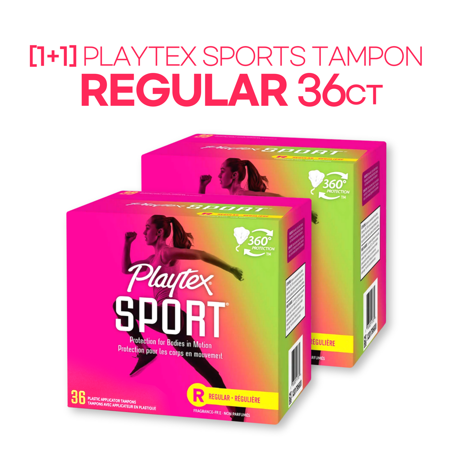 [1+1] Playatex Sports Tampon Regular 36ct