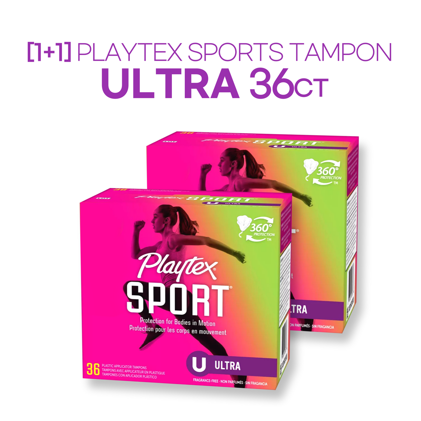 [1+1] Playtex Sports Tampon Ultra 36ct