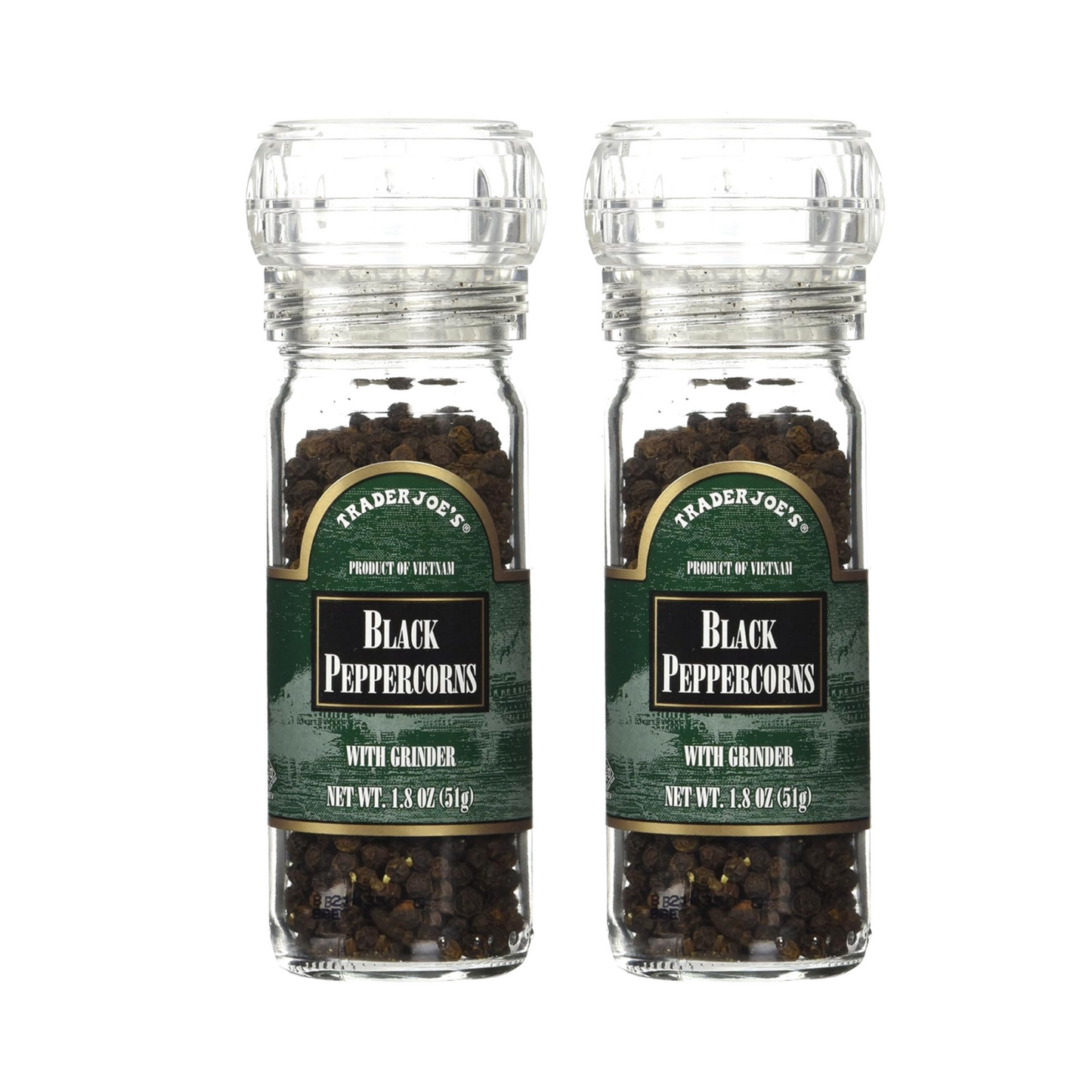 [1+1] Trader Joe's Black Pepper Peppercorns with Grinder 51g