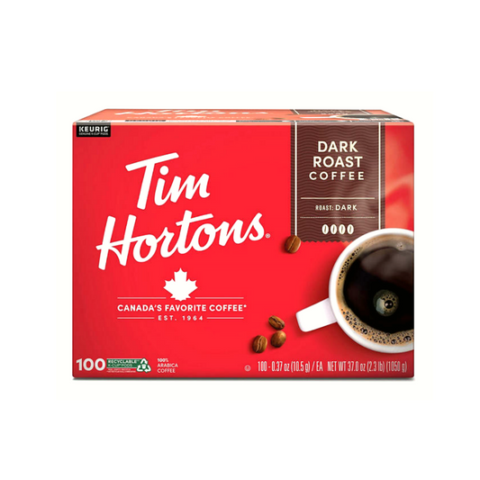 Tim Hortons Premium K-Cup Coffee Pods, Dark Roast 100 ct.